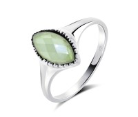 Prehnite Silver Rings NSR-2329